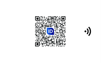 QR Code digital card Rear ORA ID